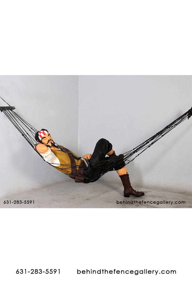 Pirate on Hammock Statue