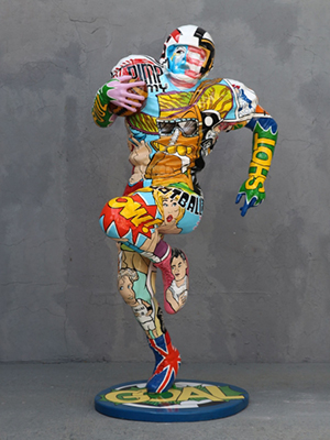 Popart Football Player