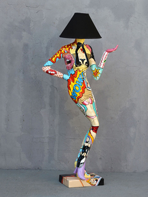 Popart Lady Lamp