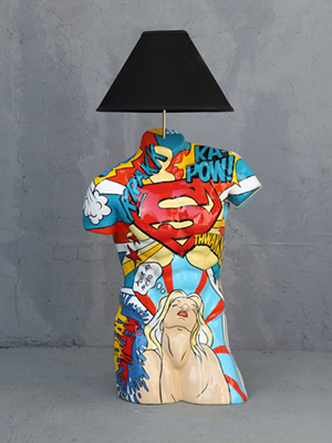 Popart Male Torso Lamp