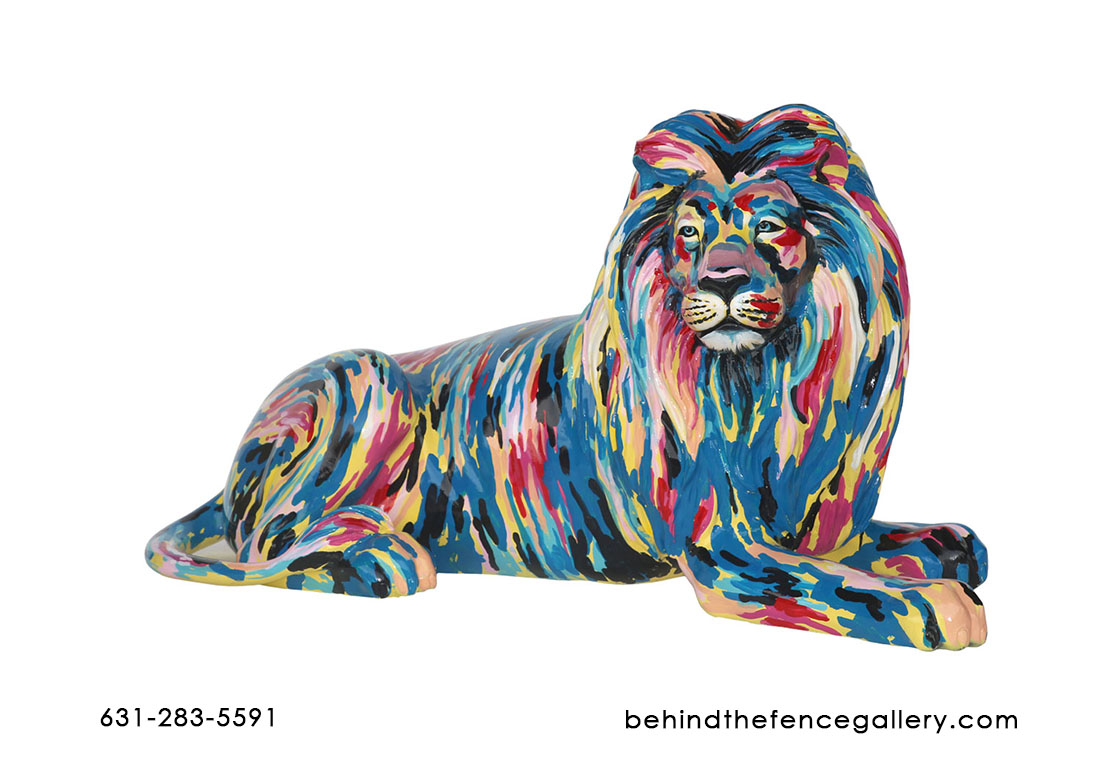 Popart Lion Statue