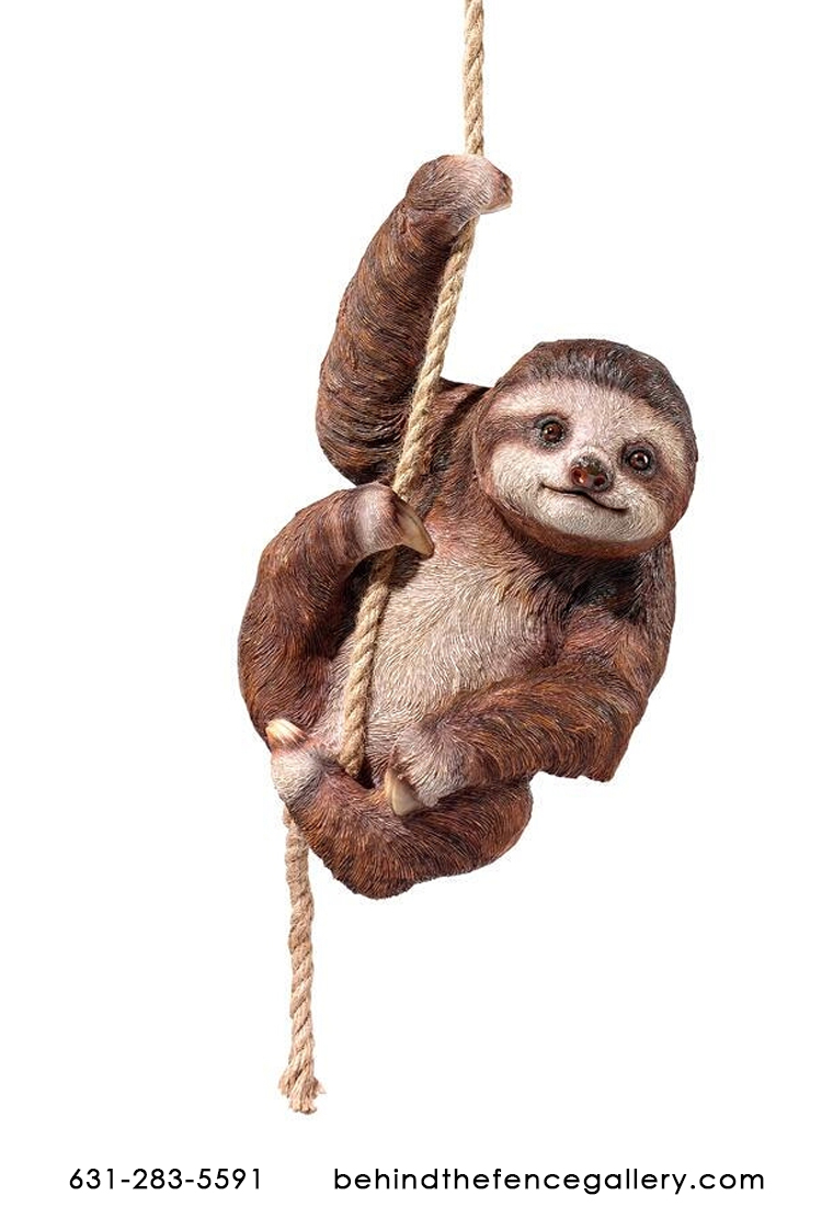 Hazelnut The Three Toed Hanging Sloth Statue