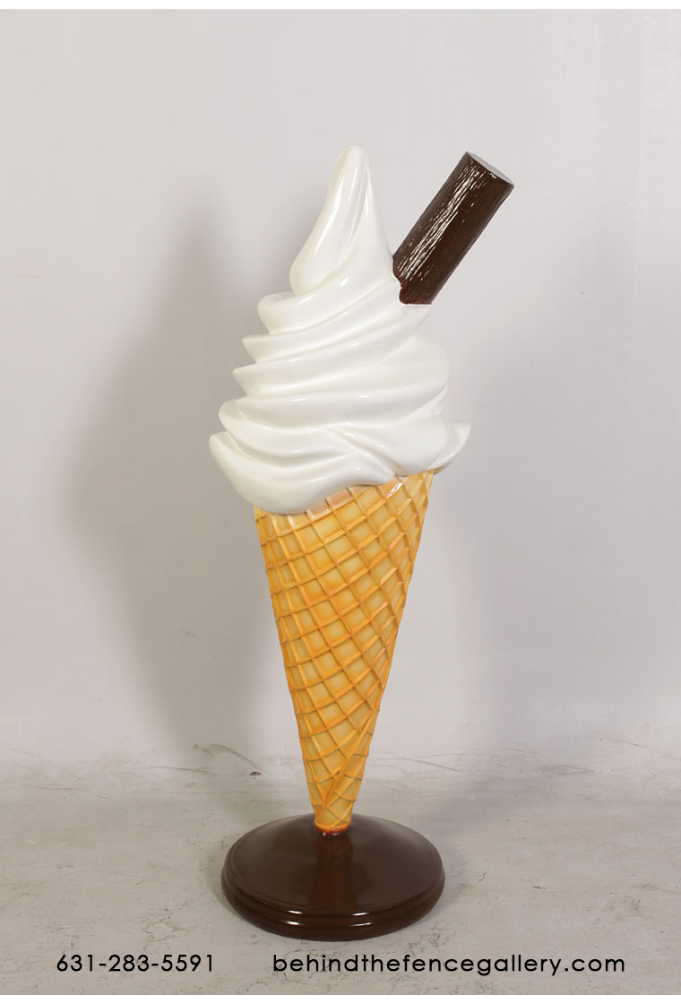Soft Ice Cream Cone Statue